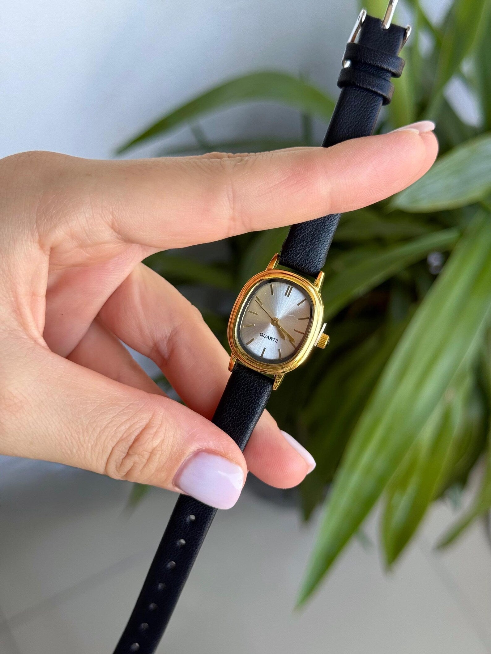 Women’s Watch, Rectangular Dial, Quartz Movement, Gift for Her