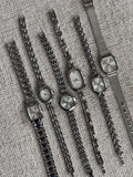 Silver Women’s Watch, Minimalist Bracelet, Quartz Movement