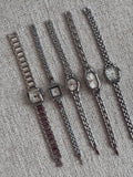 Silver Women’s Watch, Minimal Bracelet, Quartz Movement, Gift for Her
