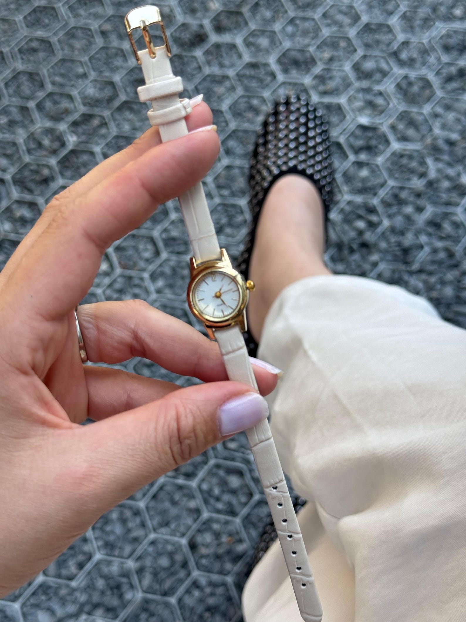 Gold Women’s Watch Minimalist, Leather Strap Watch, Gift for Her